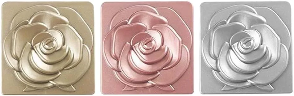 Rose Pocket Mirror,3PCS Fold Makeup Mirror,Square Makeup Mirror,Double-Sided Compact Mirror,Portable Cosmetic Mirror,Mini Cosmetic Mirror