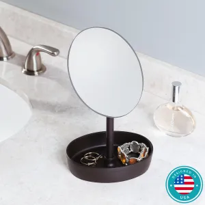 Rotating Tray Gina Vanity Makeup Mirror - Plastic