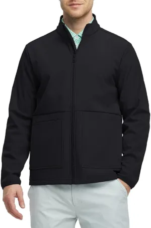 Rouen Soft Shell Jacket Mens Fleece Lined Lightweight Zip Up Water-Repellent Windbreaker Insulated Spring Fall Winter Jackets