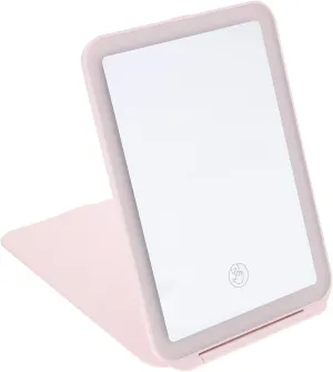 SAFIGLE Led Lighted Square Makeup Mirror Large Portable Travel Mirror Foldable Perfect for Women
