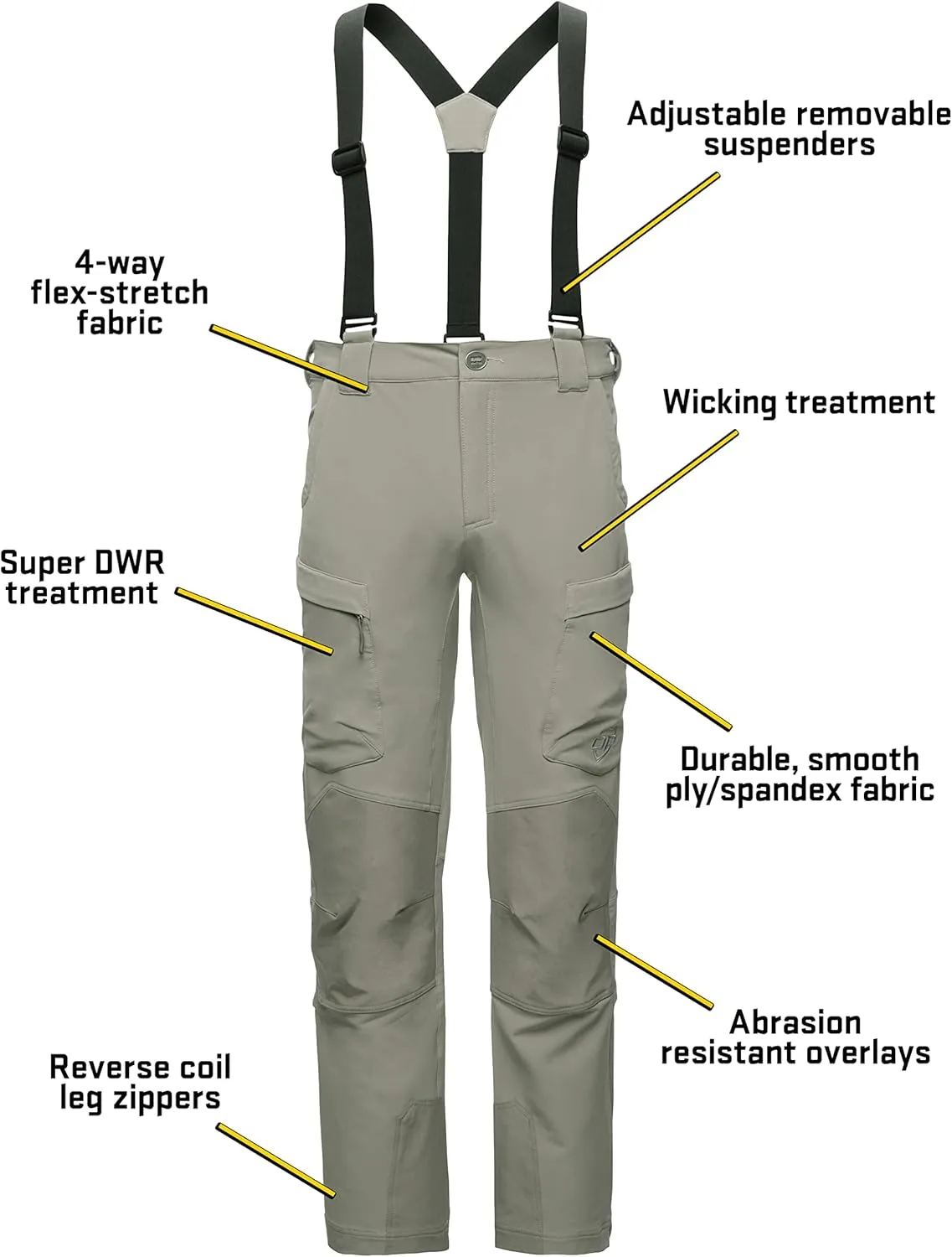 SCENTBLOCKER Outdoor Pursuit DAK 365 Lightweight Water Repellent and Moisture Wicking Pants