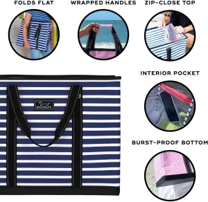 SCOUT 4 Boys Extra Large Tote Bag for Women - Utility Tote with Zipper Closure and Handles - Beach Bag, Storage, Travel Bag