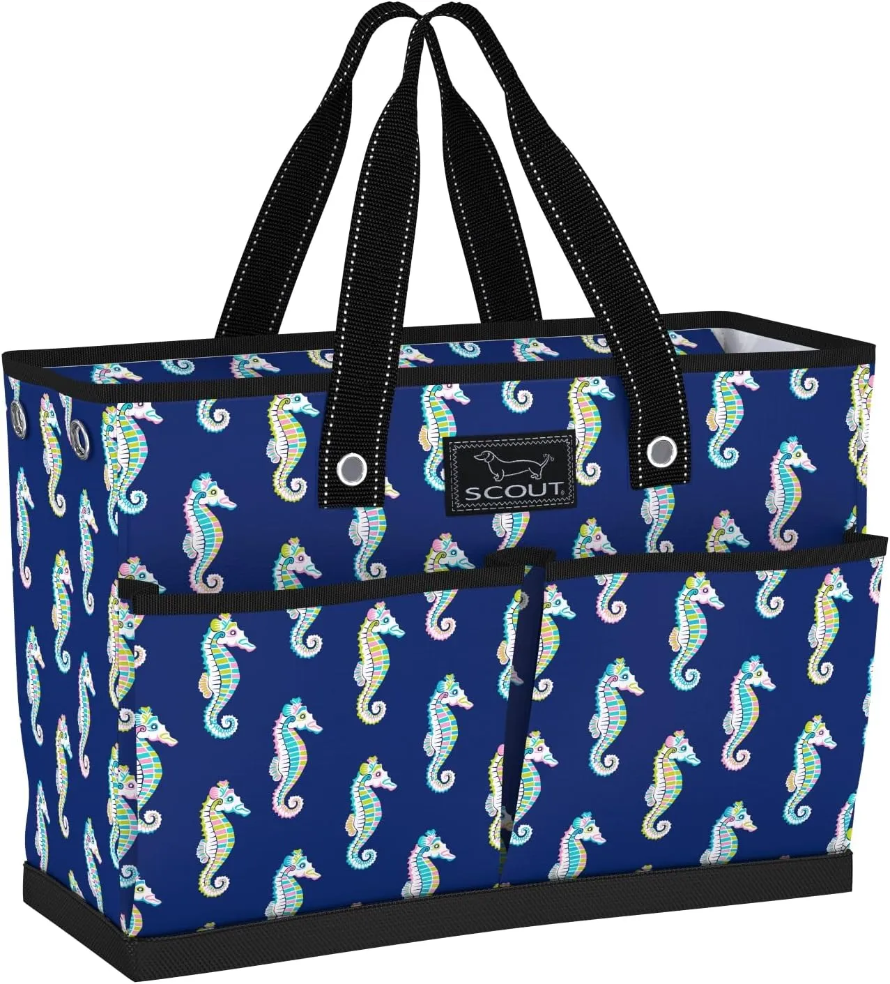 SCOUT BJ Bag - Large, Utility Tote Bag for Women, Nurses, Teachers and Moms with Zipper & 4 Exterior Pockets for Organizing.