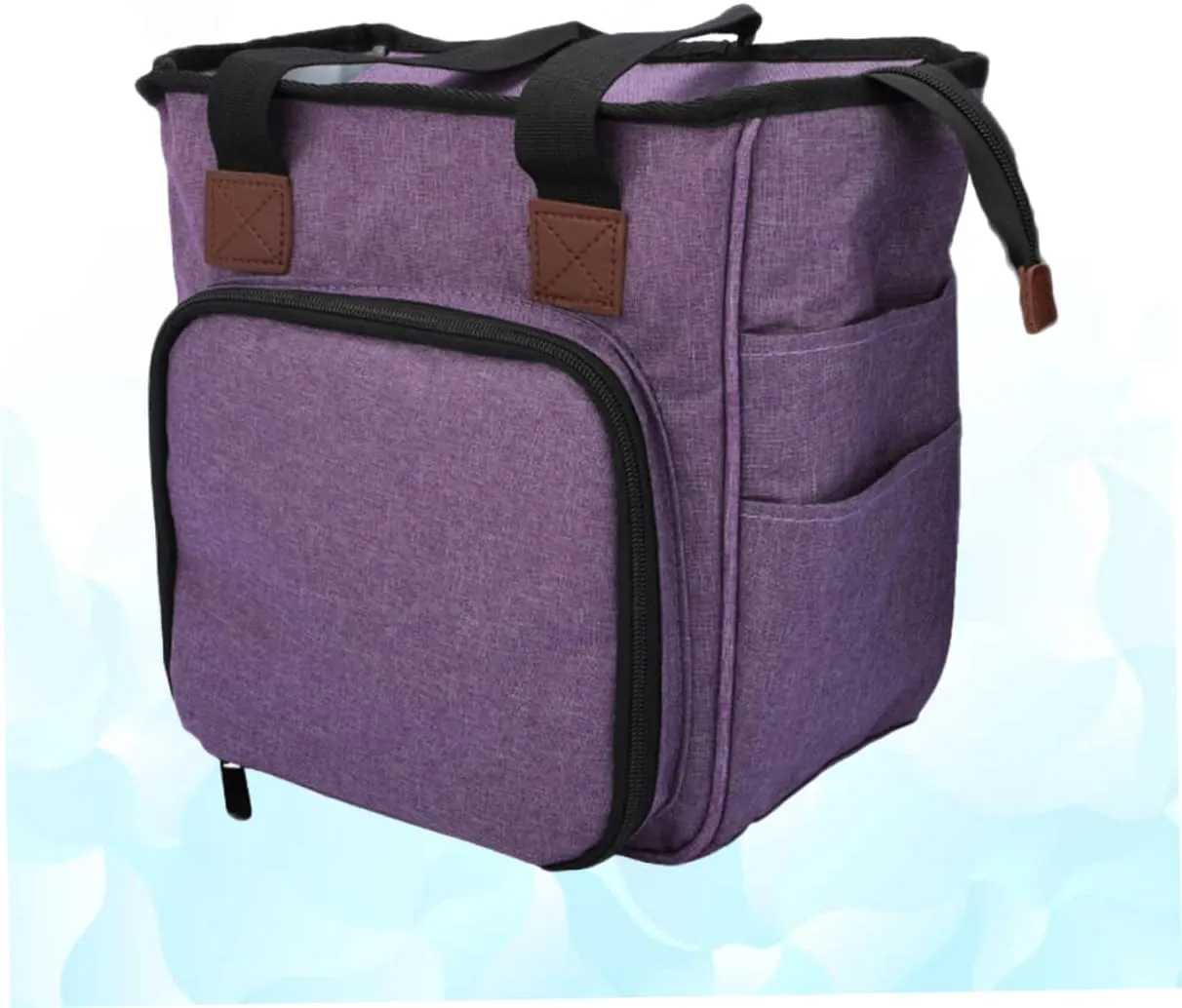 SEWOART Woolen Yarn Bag Shoulder Strap Knitting Bag Organizer for Home Travel Use