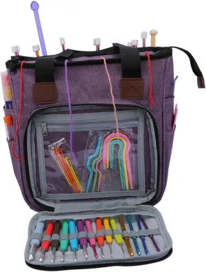SEWOART Woolen Yarn Bag Shoulder Strap Knitting Bag Organizer for Home Travel Use