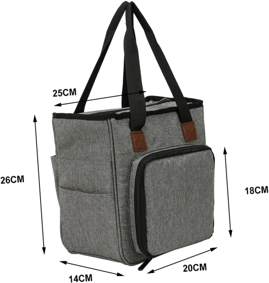 SHINEOFI Ganize Your Crocheting Knitting Supplies Fashionable Woolen Yarn Storage Bag Large Capacity Shoulder Bag