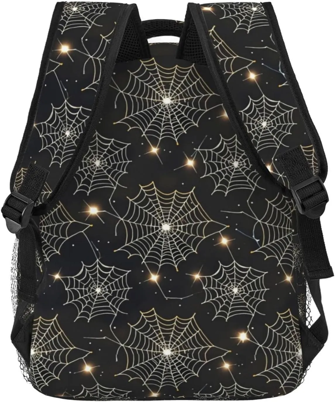 Shining Spider Web Adult Backpacks 15 Inch Laptop Backpack Double Shoulder Bag for Work Travel Gifts