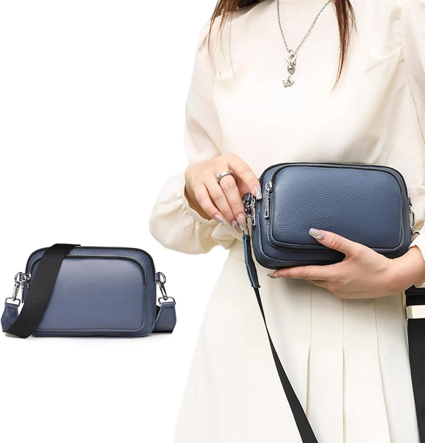 Shoulder Bag Messenger Bag Cellphone Bag for Girl Women Fashion Crossbody Bag Trendy Leather Mini Square Bag