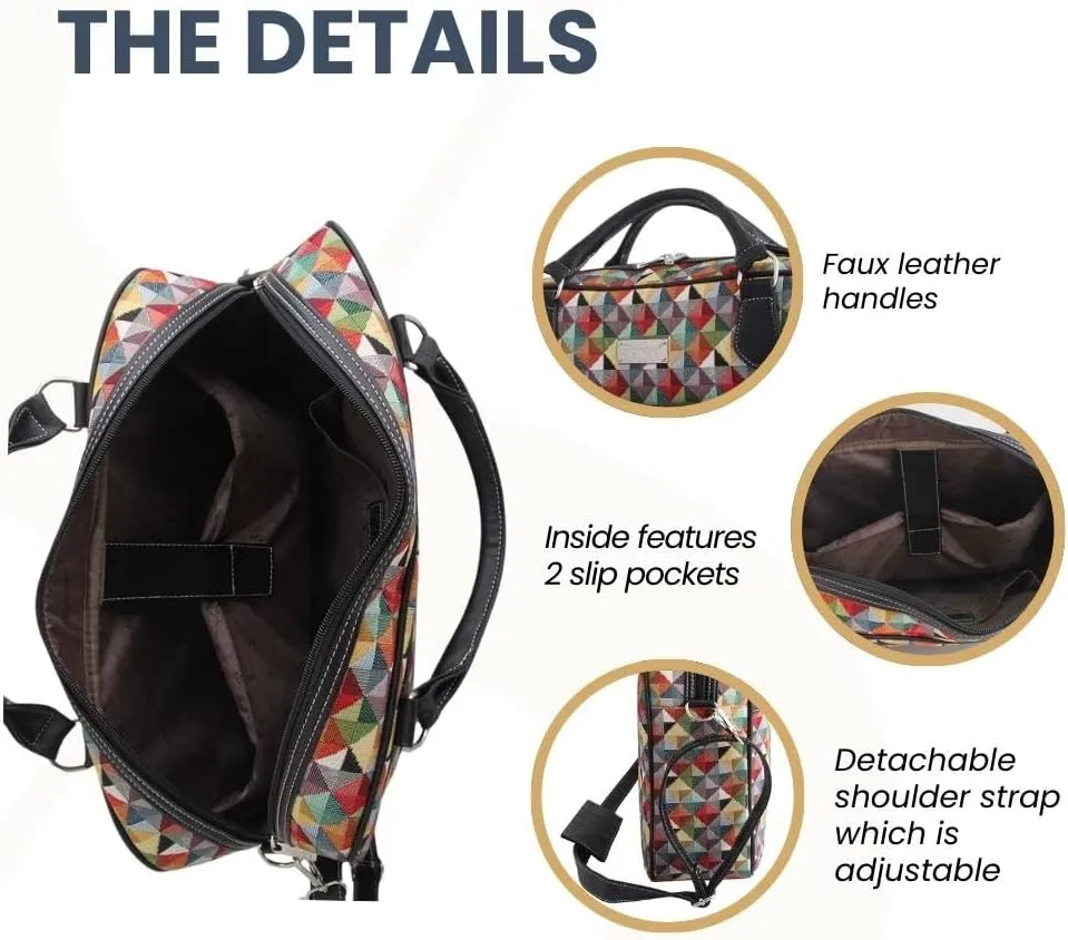 Signare Tapestry Laptop bag Computer Messenger bag Briefcase for Women