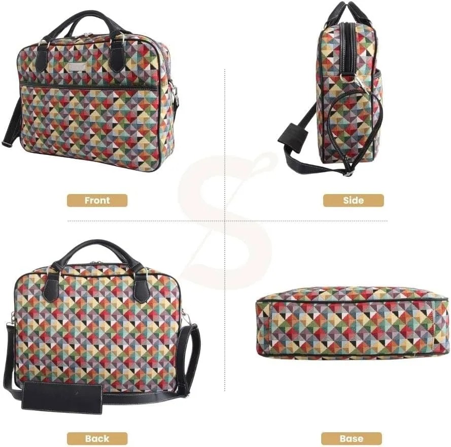 Signare Tapestry Laptop bag Computer Messenger bag Briefcase for Women