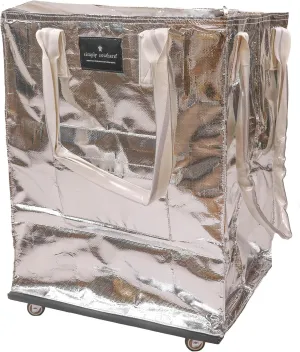 Simply Southern Collapsible & Colorful Rolling Tote Bag - Perfect Shopping Bag on Wheels for Women, Mothers, Families, Grandmas - Bag on Wheels for Easy Transportation