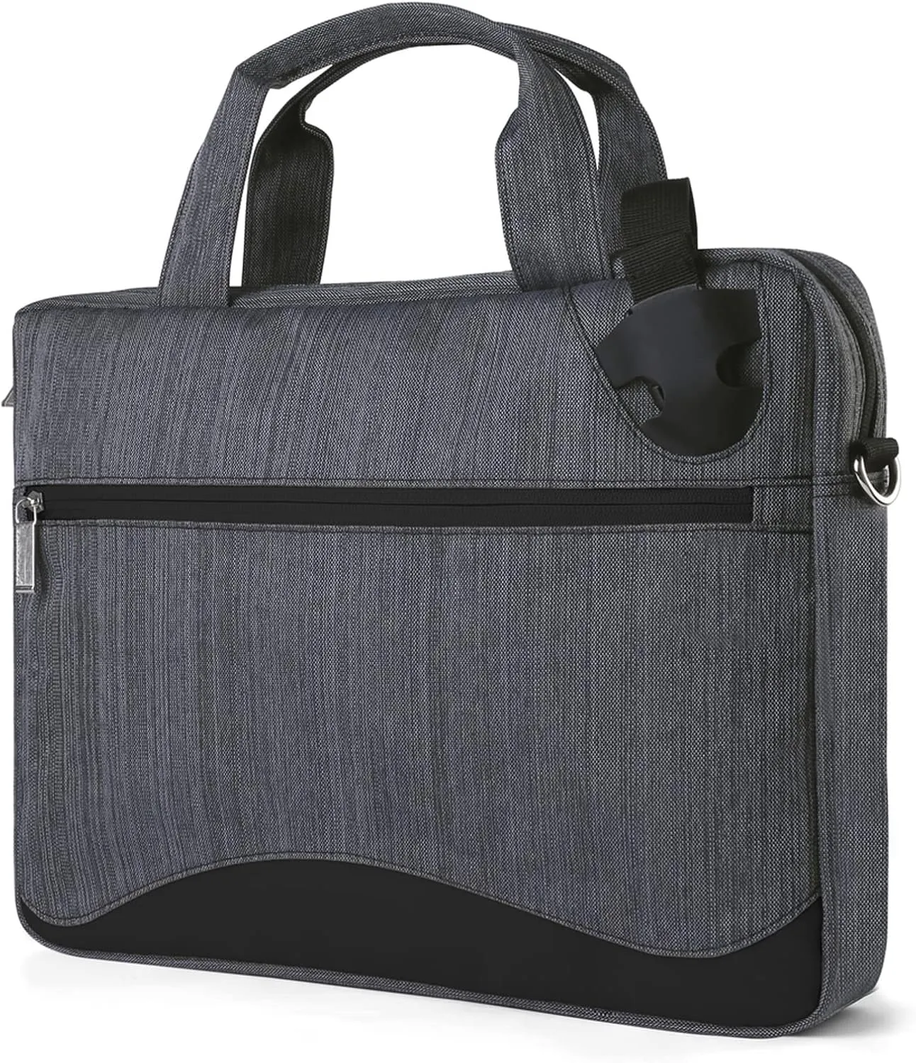Slim Water Resistant Durable Nylon Smart Briefcase Messenger Shoulder Bag, MacBook Pro 14, Razer Blade 15, Acer Chromebook