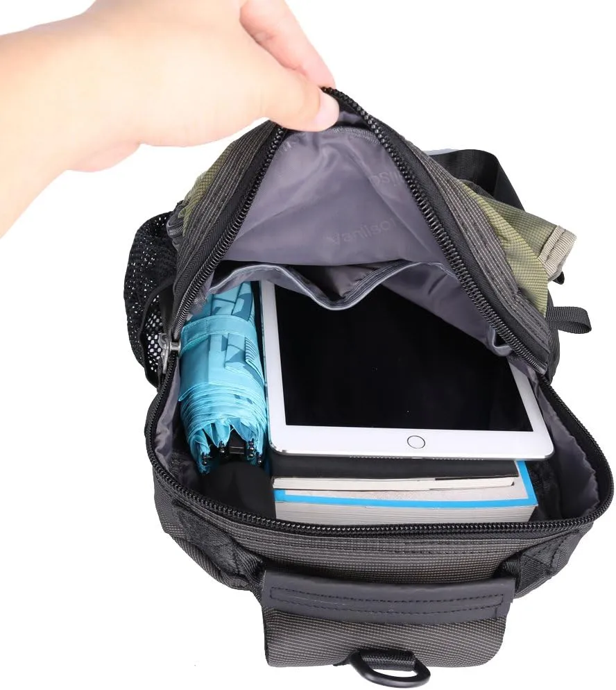 Sling Bag Backpack Cross Body Messenger Bag Shoulder Backpack Travel Rucksack Lake Blue