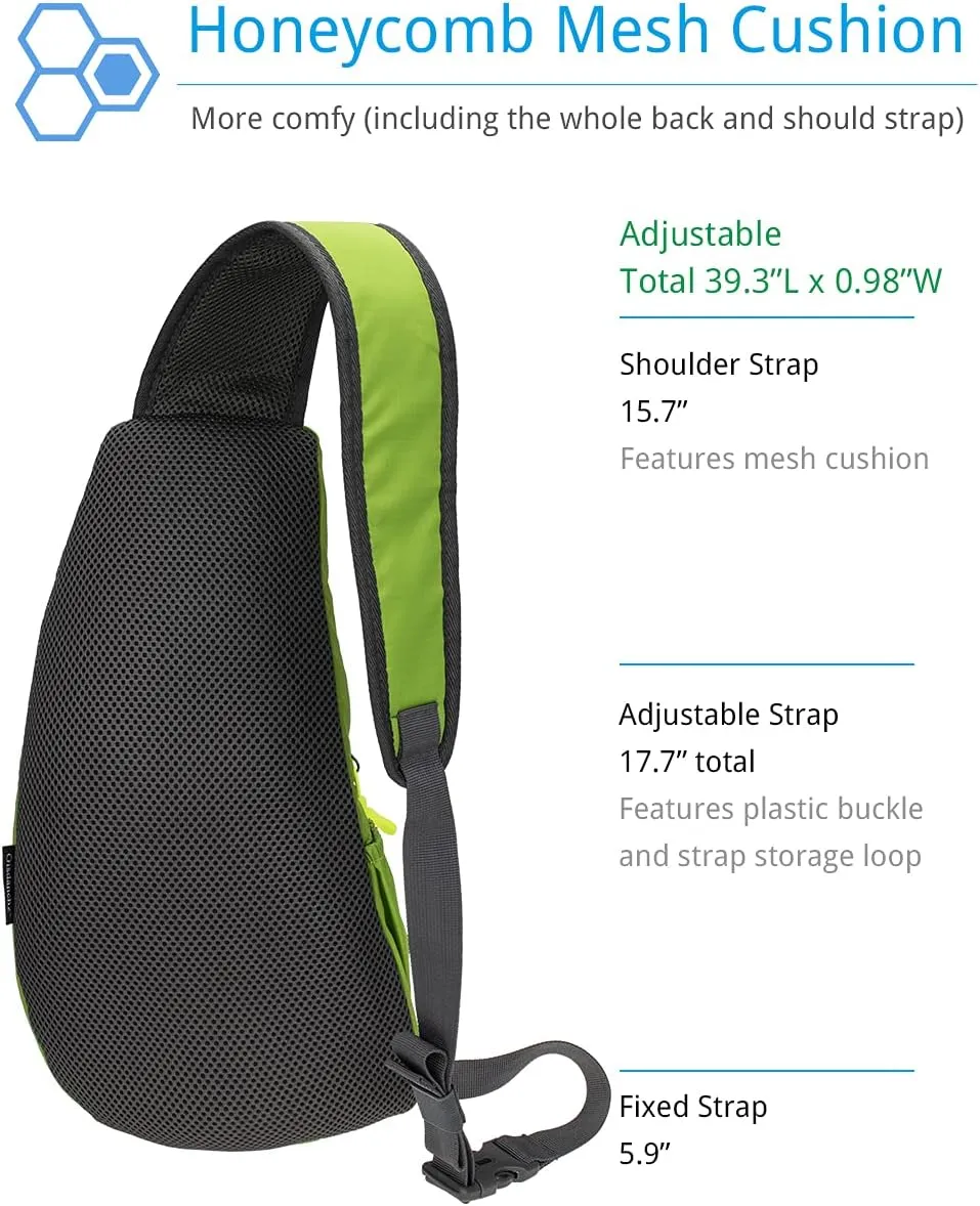 Sling Bag Crossbody Backpack for Men Womens, Chest Bag Backpack, Shoulder bag Gym Cycling Traveling Outdoor Sports