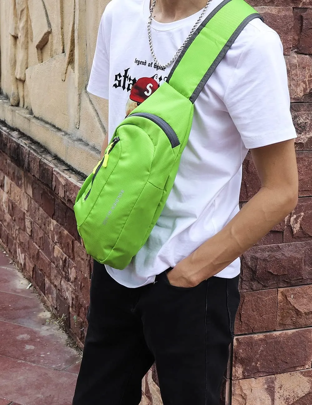 Sling Bag Crossbody Backpack for Men Womens, Chest Bag Backpack, Shoulder bag Gym Cycling Traveling Outdoor Sports