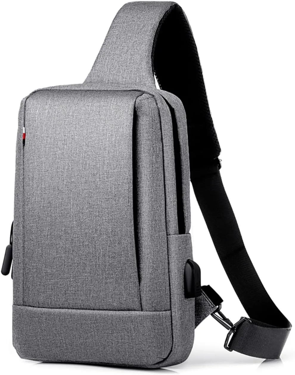 Sling Bag for Men,Shoulder Bag,Messenger Bag with USB Charging Port,Lightweight Crossbody Bag for Work Satchel