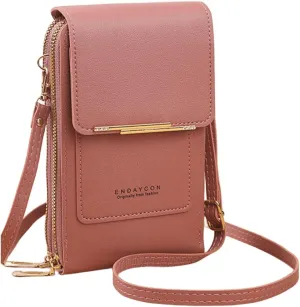 Small Crossbody Cell Phone Bag for Women, Mini Shoulder Purse with Credit Card Slots