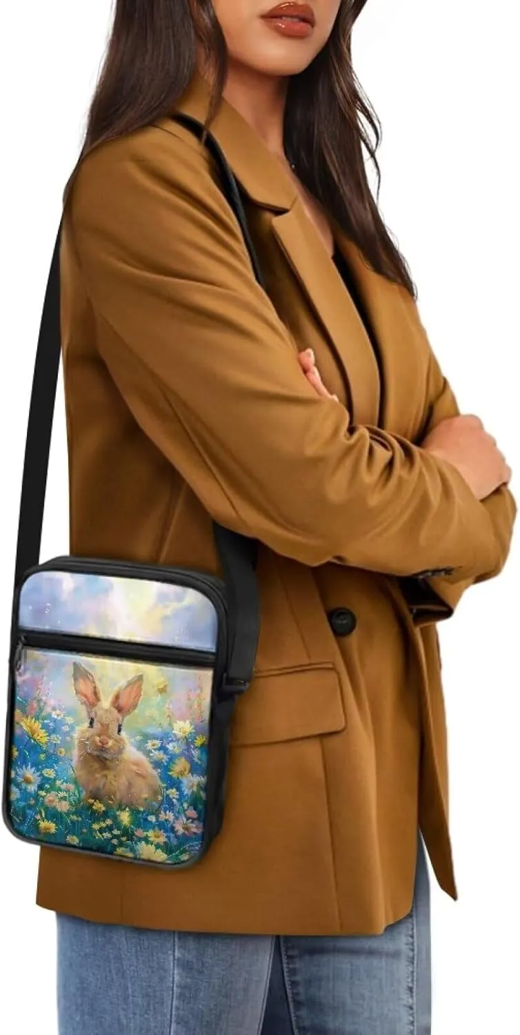 Small Messenger Bag for Men Women Cell Phone Purses Satchel Handbags Unisex Shoulder Bag for Work Travel