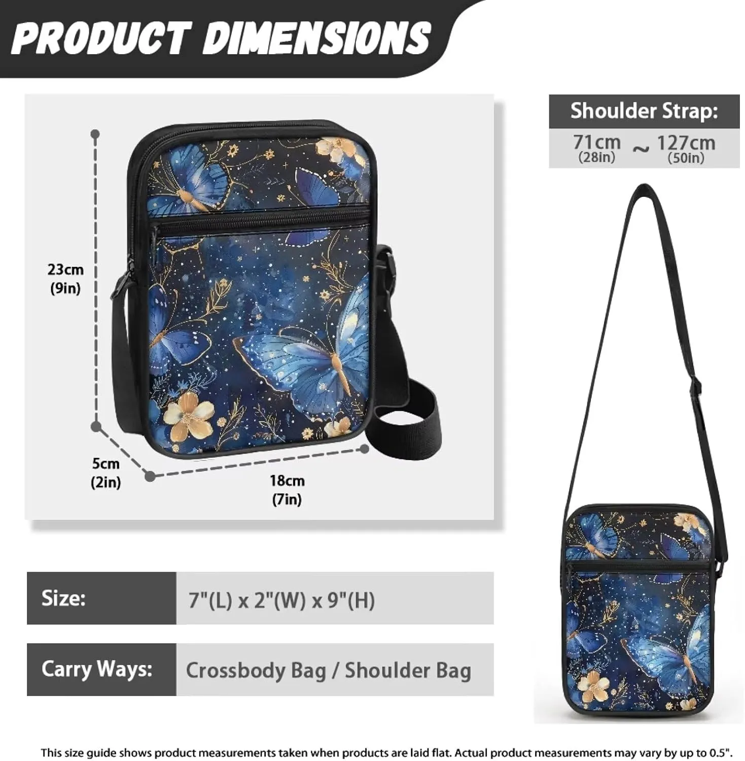Small Messenger Bag for Men Women Wallet Purse Cell Phone Purse Unisex Shoulder Bag for Phone Passport