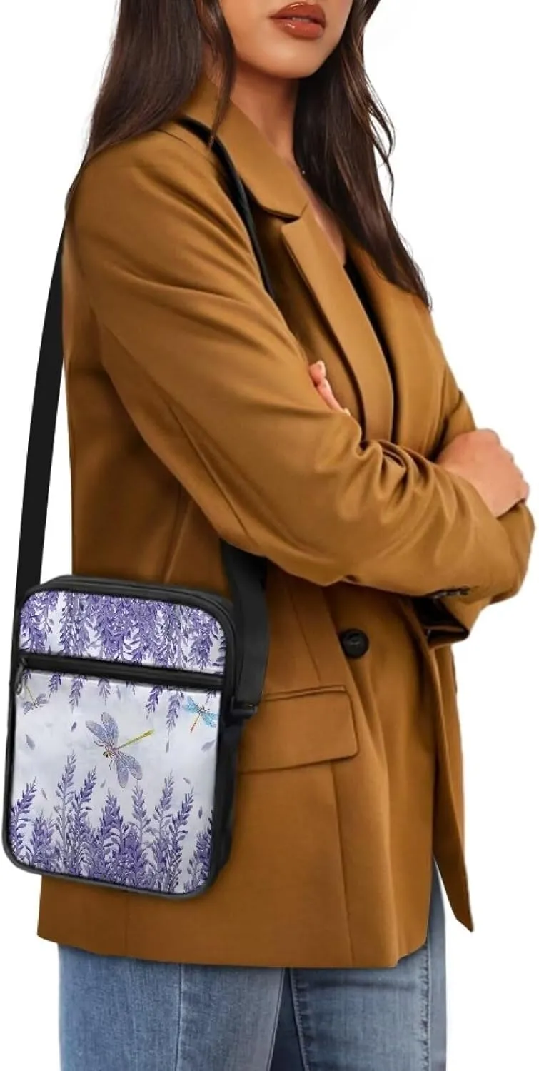 Small Messenger Bag for Men Women Wallet Purse Cell Phone Purse Unisex Shoulder Bag for Work Travel