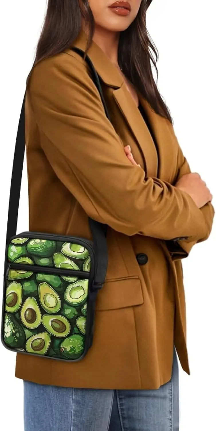 Small Messenger Bag for Men Women Wallet Purse Cell Phone Purse Unisex Shoulder Bag for Work Travel