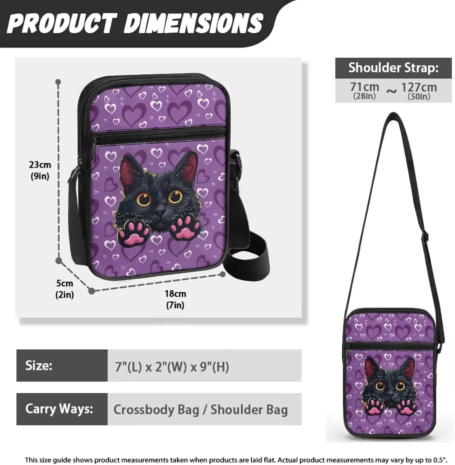 Small Messenger Bag for Men Women Wallet Purse Cell Phone Purse Unisex Shoulder Bag for Work Travel