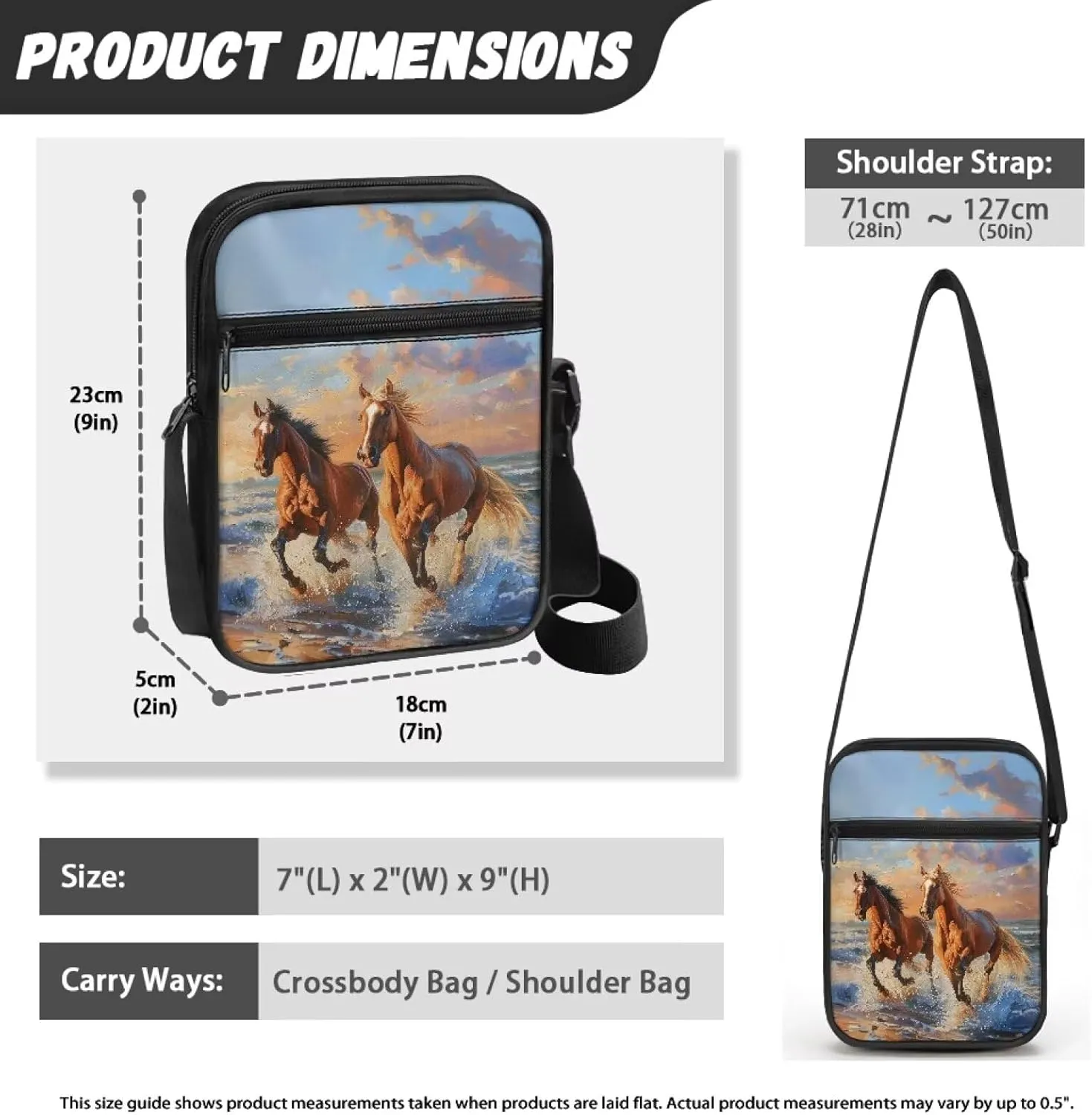 Small Messenger Bag for Men Women Wallet Purse Cell Phone Purse Unisex Shoulder Bag for Work Travel