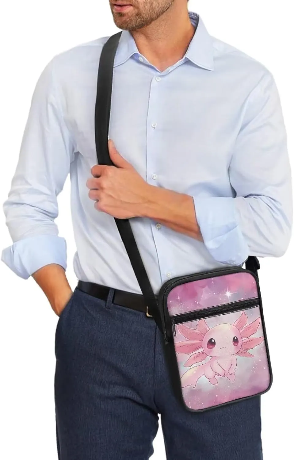 Small Messenger Bag for Men Women Wallet Purse Cell Phone Purses Unisex Shoulder Bag for Work Travel