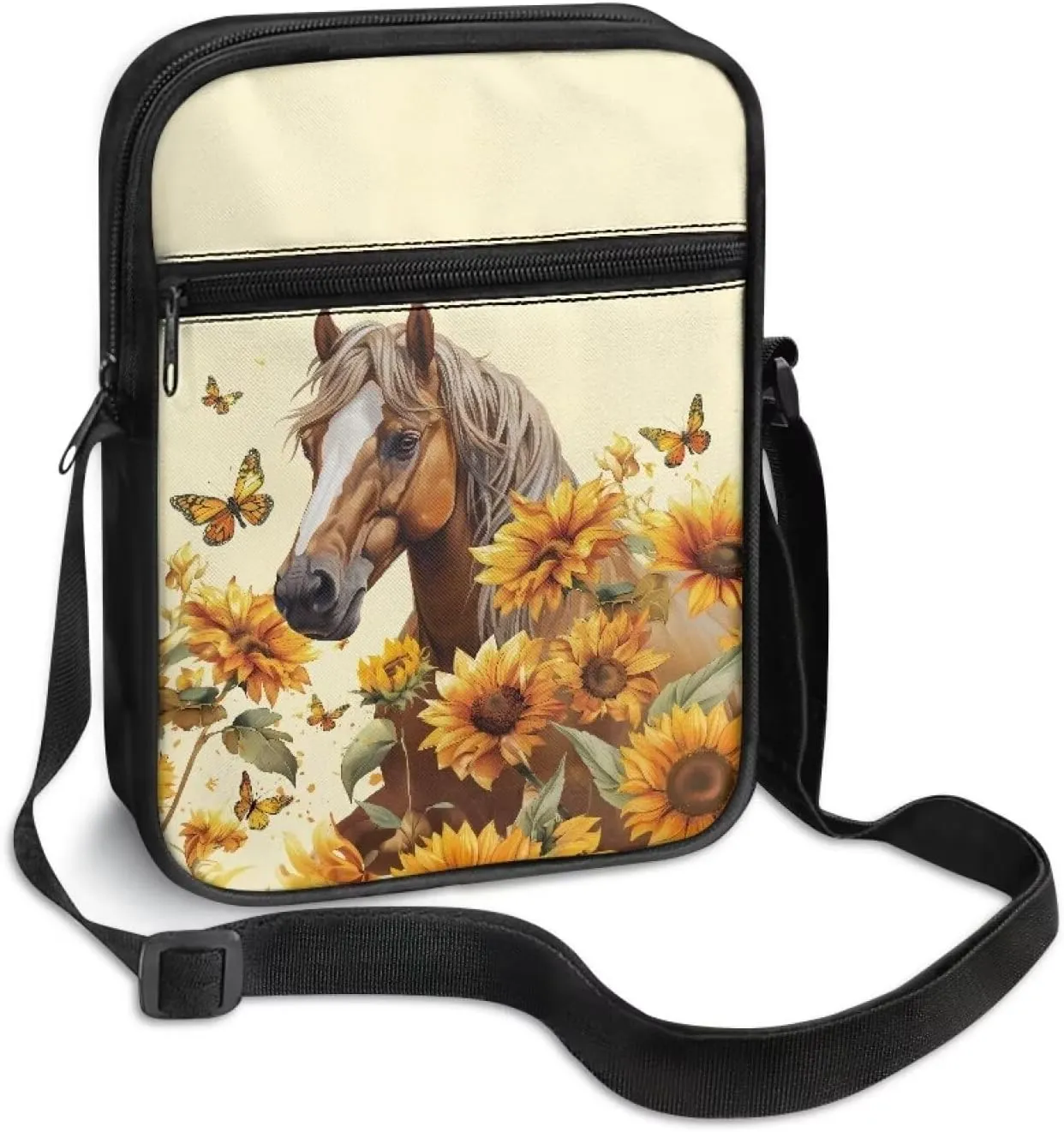 Small Messenger Bag for Men Women Wallet Purse Cell Phone Purses Unisex Shoulder Bag for Work Travel