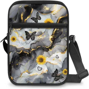 Small Messenger Bag for Men Women Wallet Purse Cell Phone Purses Unisex Shoulder Bag for Work Travel
