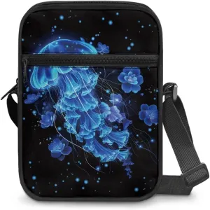 Small Messenger Bag for Men Women Wallet Purse Cell Phone Purses Unisex Shoulder Bag for Work Travel
