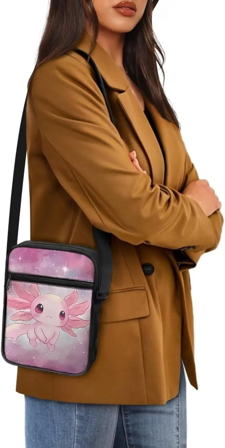 Small Messenger Bag for Men Women Wallet Purse Cell Phone Purses Unisex Shoulder Bag for Work Travel