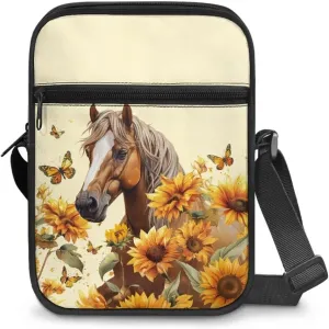Small Messenger Bag for Men Women Wallet Purse Cell Phone Purses Unisex Shoulder Bag for Work Travel