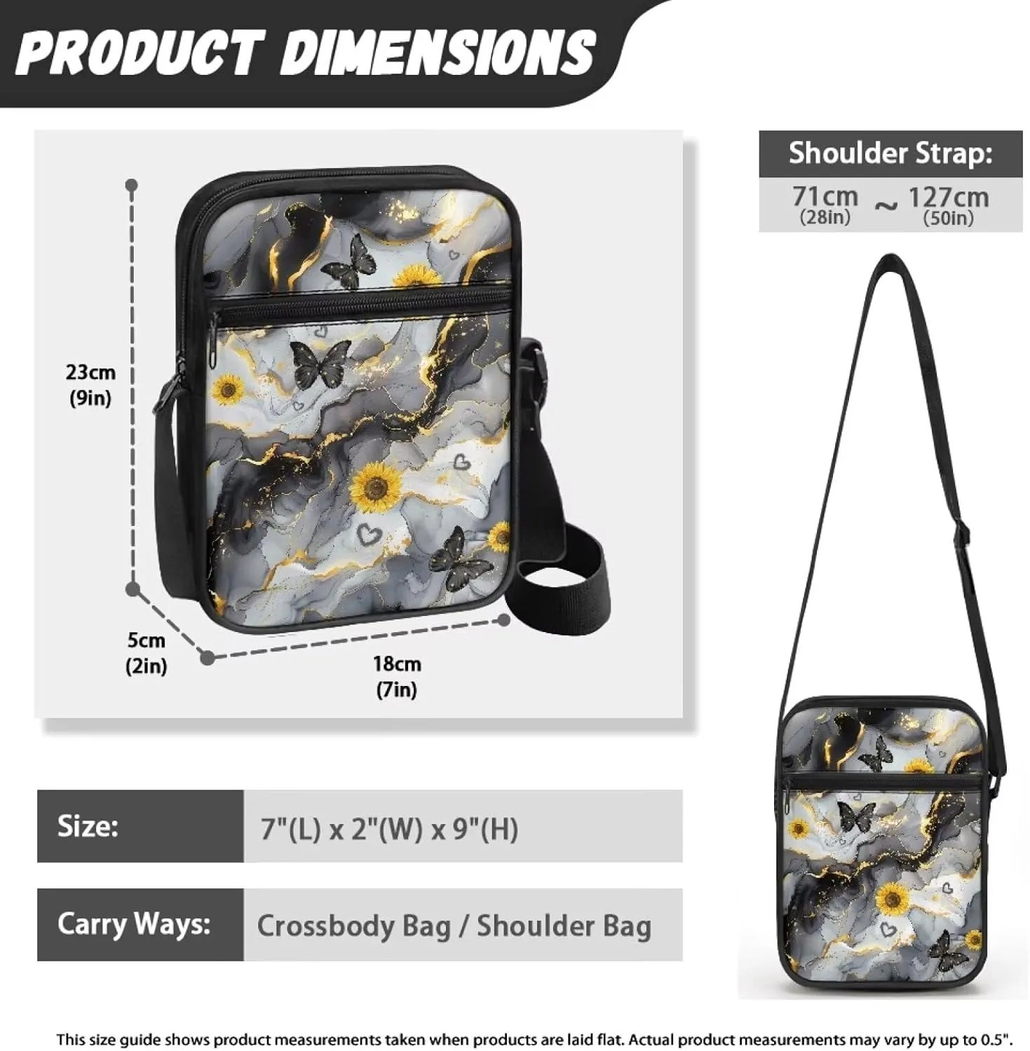 Small Messenger Bag for Men Women Wallet Purse Cell Phone Purses Unisex Shoulder Bag for Work Travel