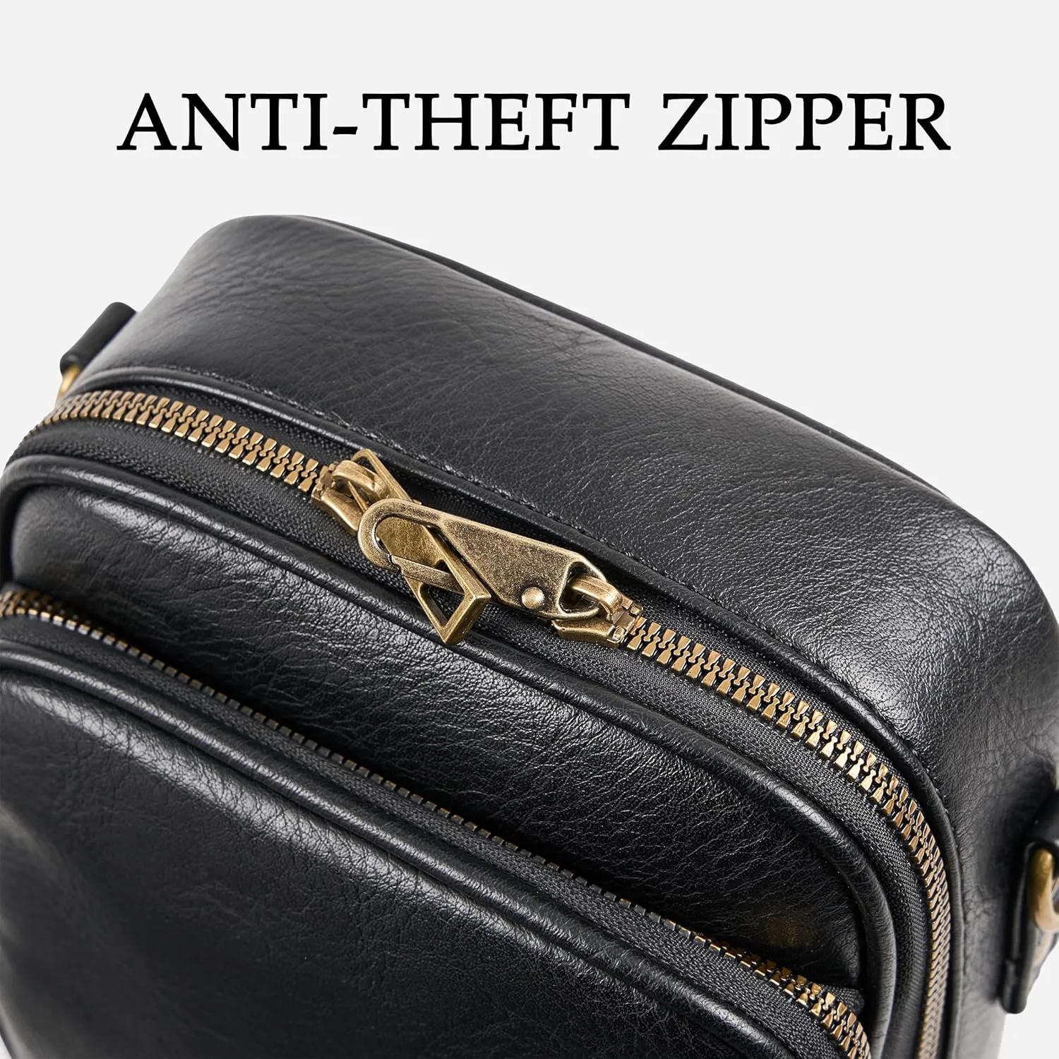 Small Messenger Bag Vegan Leather Crossbody Bag for Women Men, Vintage Cross Body Shoulder Purse with Card Slots