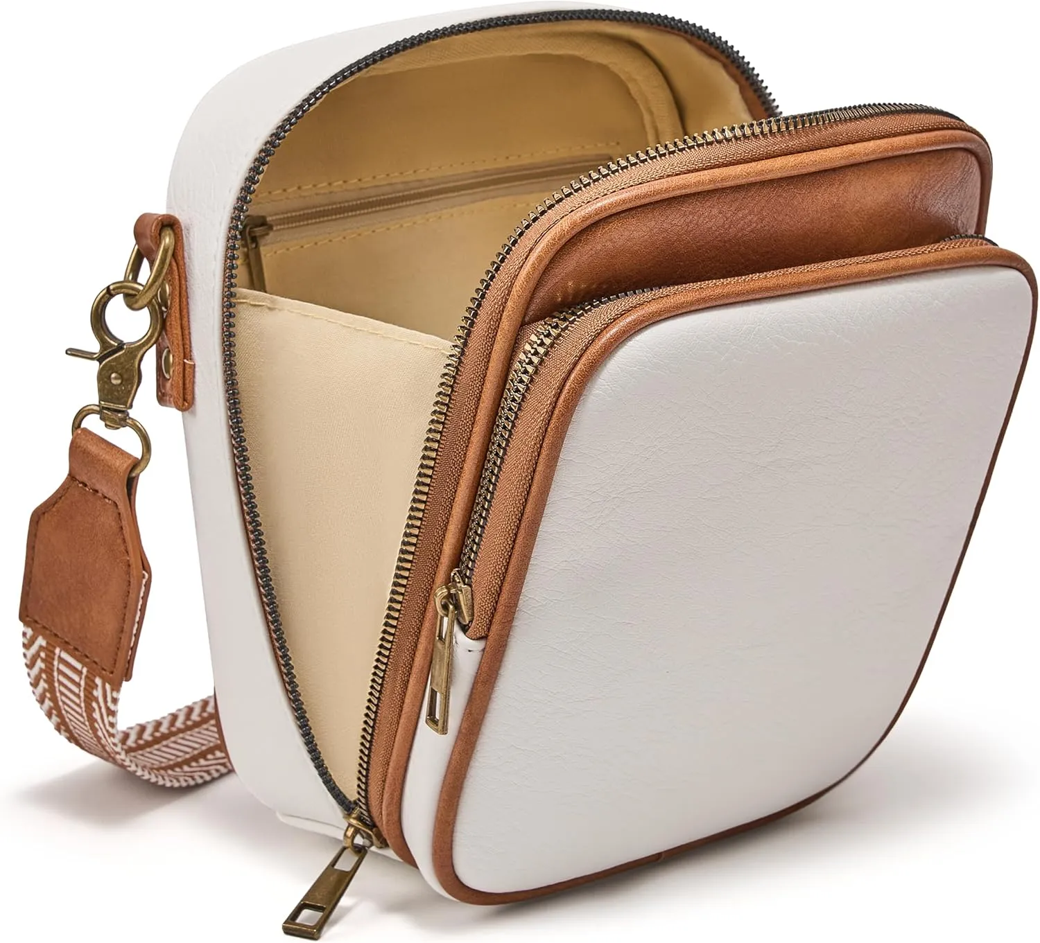 Small Messenger Bag Vegan Leather Crossbody Bag for Women Men, Vintage Cross Body Shoulder Purse with Card Slots