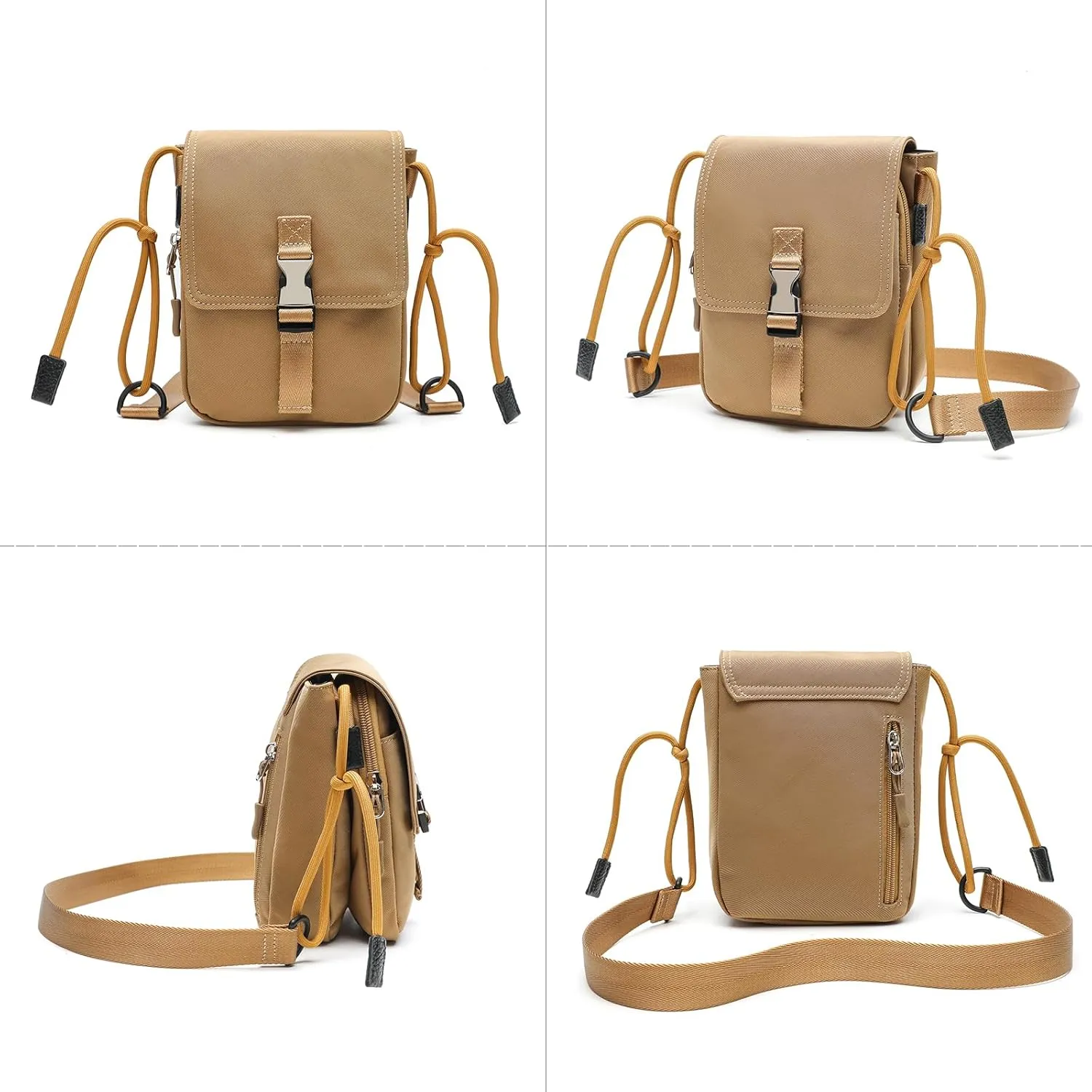 Small Messenger Crossbody bag Shoulder bag for Men Women Sling bag Purse for Work Travel