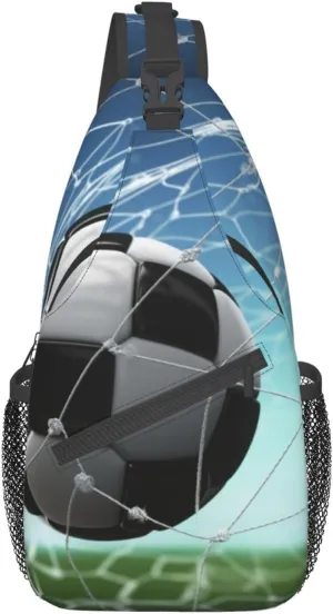 Soccer Network Printed Chest Messenger Bag Shoulder Bag Sling Bag
