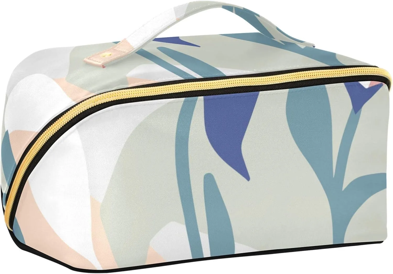 Spacious Rhombus Cosmetic Bag for Women Large Capacity Makeup Bag for Travel and Daily Use