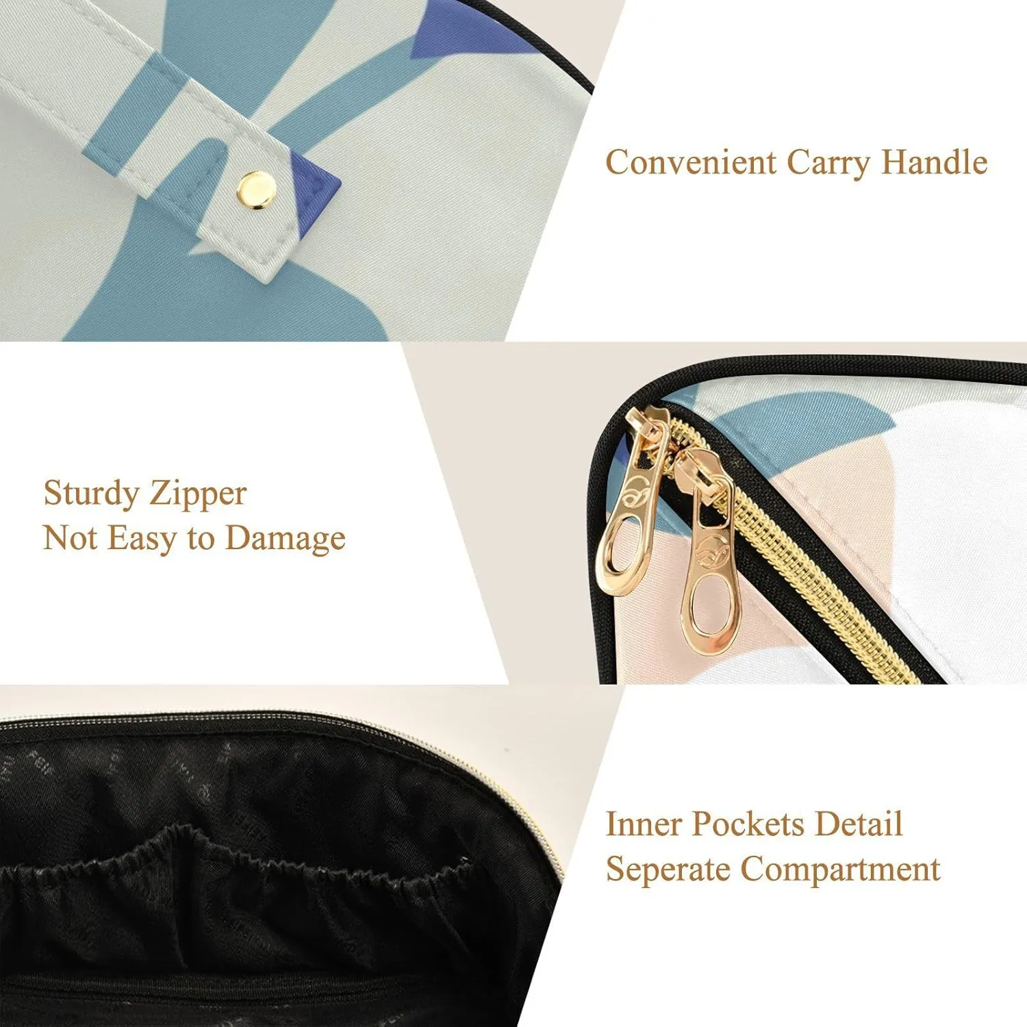 Spacious Rhombus Cosmetic Bag for Women Large Capacity Makeup Bag for Travel and Daily Use