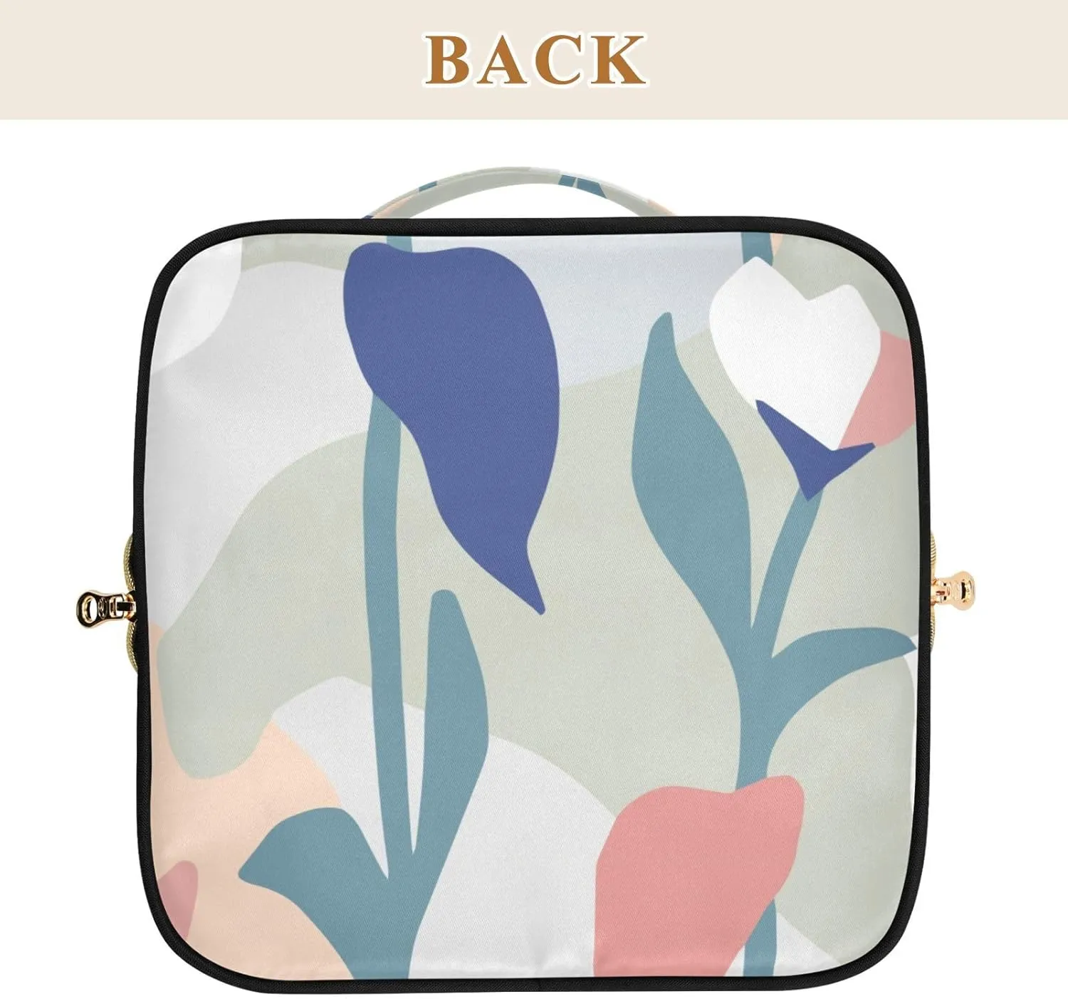 Spacious Rhombus Cosmetic Bag for Women Large Capacity Makeup Bag for Travel and Daily Use