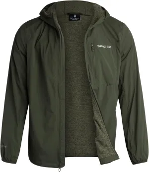 Spyder Mens Rain Jacket - Wind & Water Resistant Hooded Lightweight Rain Coats for Travel and Golf (Sizes: S-L)