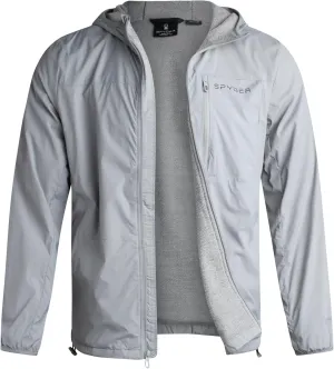 Spyder Mens Rain Jacket - Wind & Water Resistant Hooded Lightweight Rain Coats for Travel and Golf (Sizes: S-L)