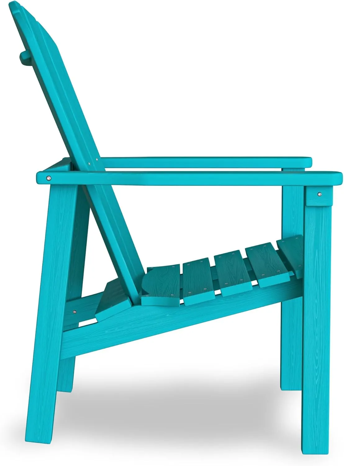 Stackable Adirondack Chair - All-Weather HDPE Outdoor Patio Chair - Durable and Space -Saving Design for Easy Storage - Ideal for Porch, Lawn, or Garden-Aruba