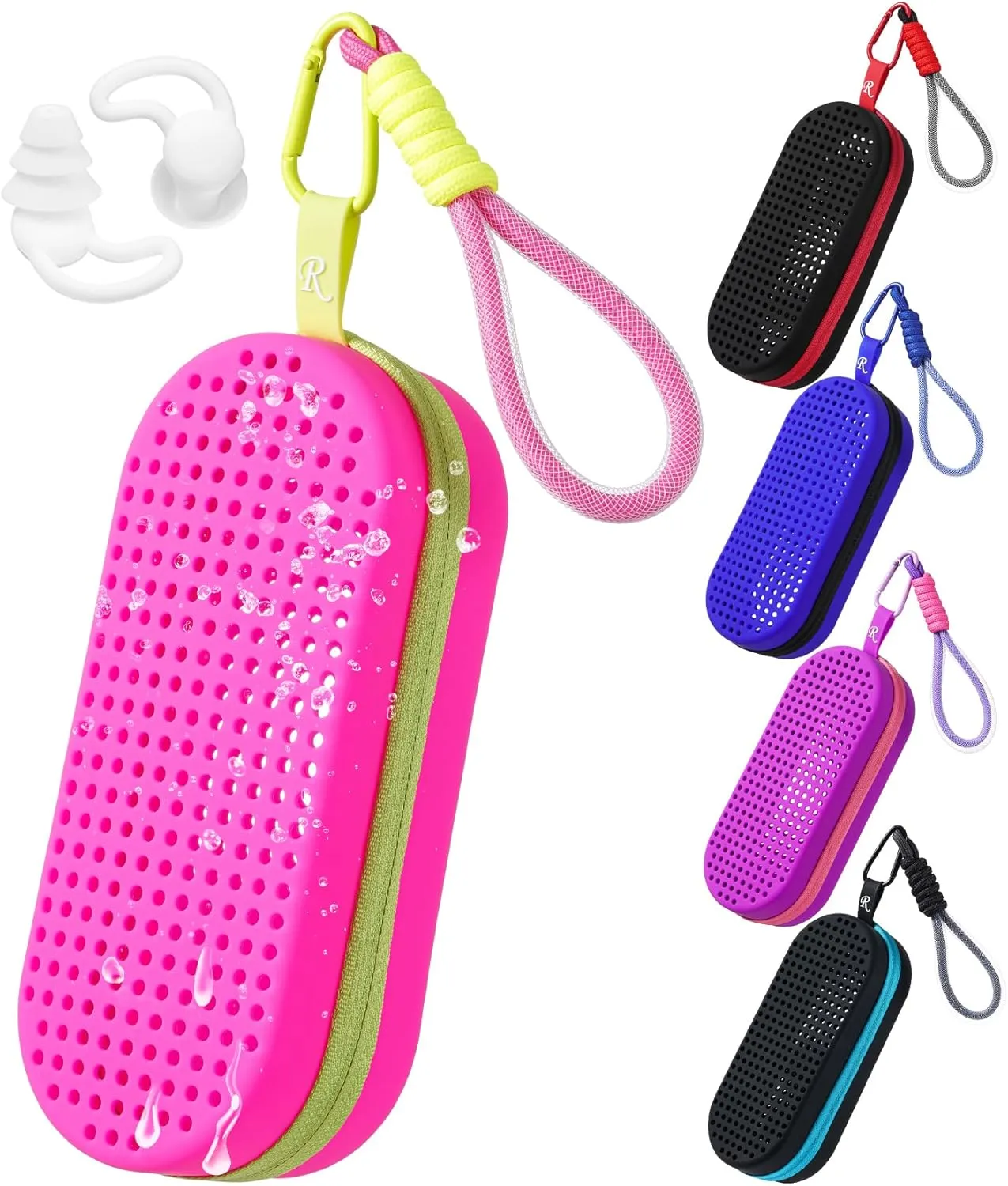 Swim Goggle Case For Swimming Goggles, Protective Cases for Goggles with Clip