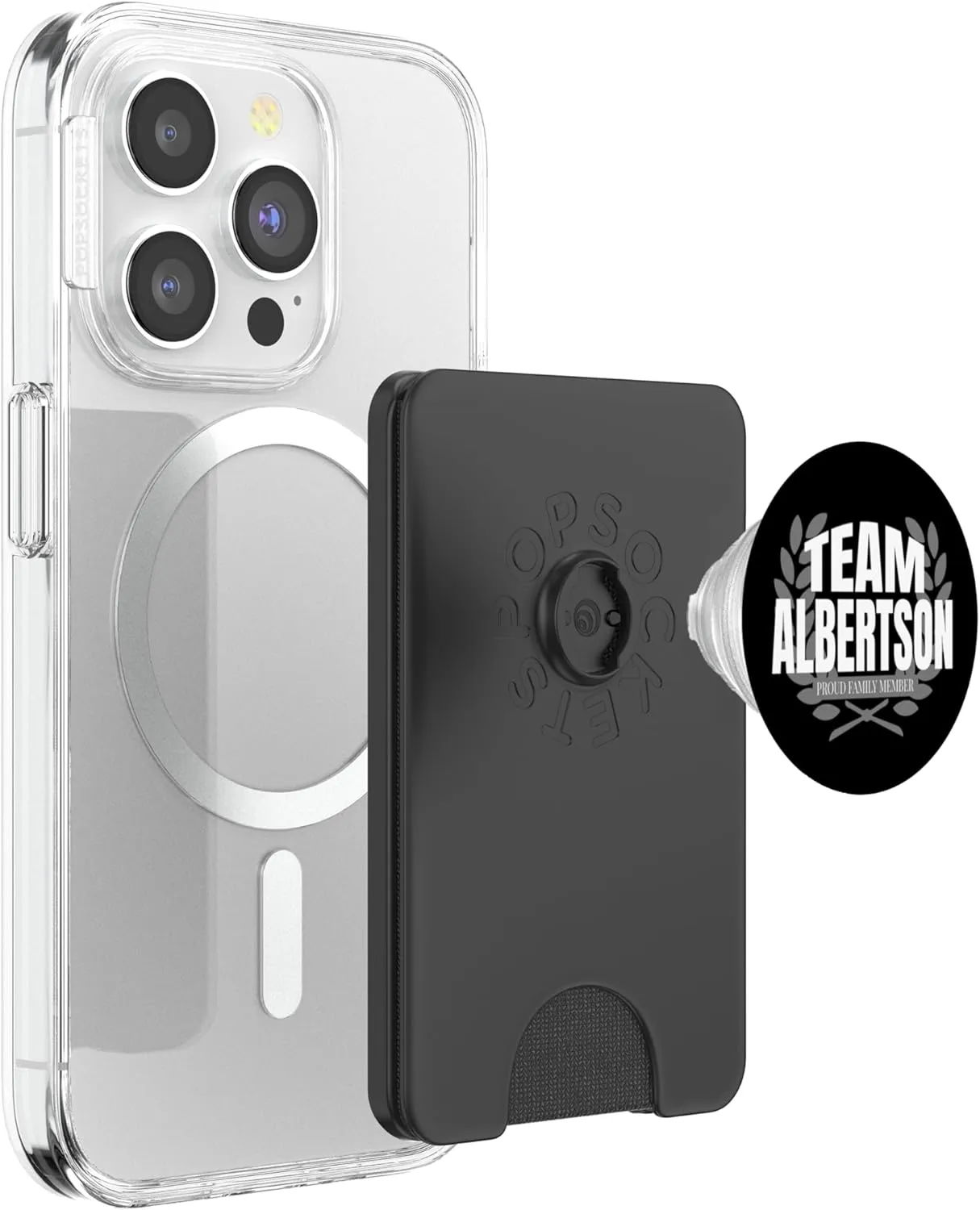 Team Albertson Proud Family Member Albertson Last Name PopSockets PopWallet for MagSafe