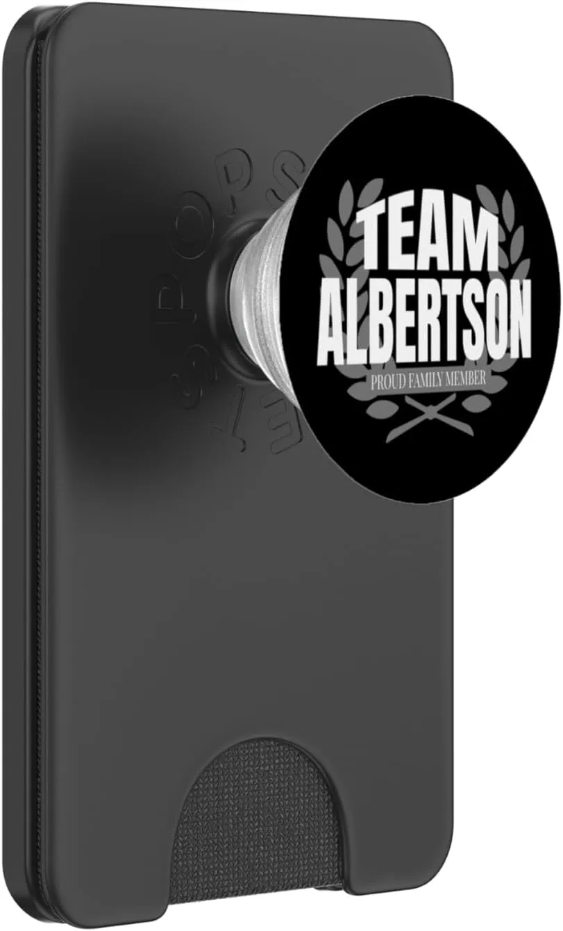 Team Albertson Proud Family Member Albertson Last Name PopSockets PopWallet for MagSafe
