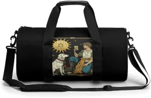 The Fool Major Arcana Tarot Mystical Witchy Gym Bag Workout Sports Bag Lightweight Tote Duffel Bag Travel Weekender Bag for Women Men
