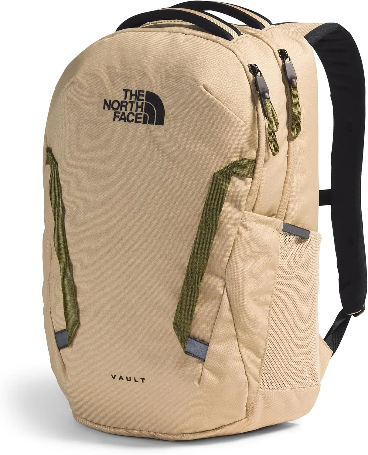 THE NORTH FACE Vault Everyday Laptop Backpack - PFAS Free, Khaki Stone/TNF Black, One Size