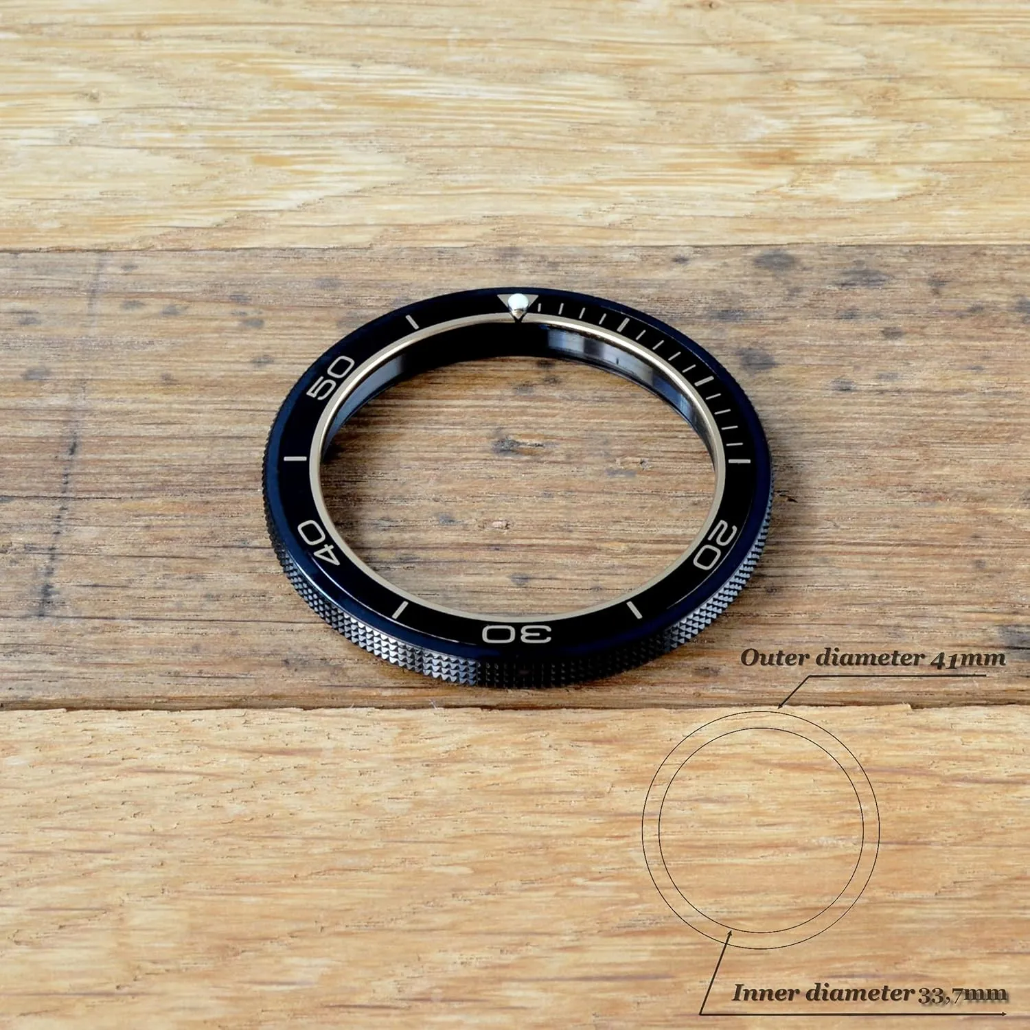 The Thorn Vostok Custom Dark Night Bezel for Amphibia & Komandirskie Stainless Steel Replacement Bezel Amphibia   Aluminium Insert